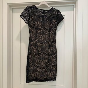 B Darlin little black sequins dress 7/8